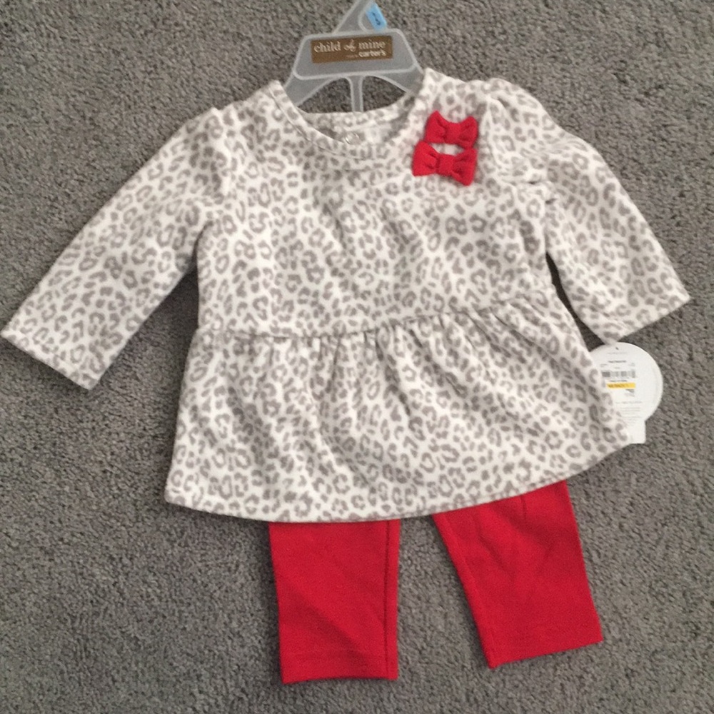 Animal Print Fleece with Tights